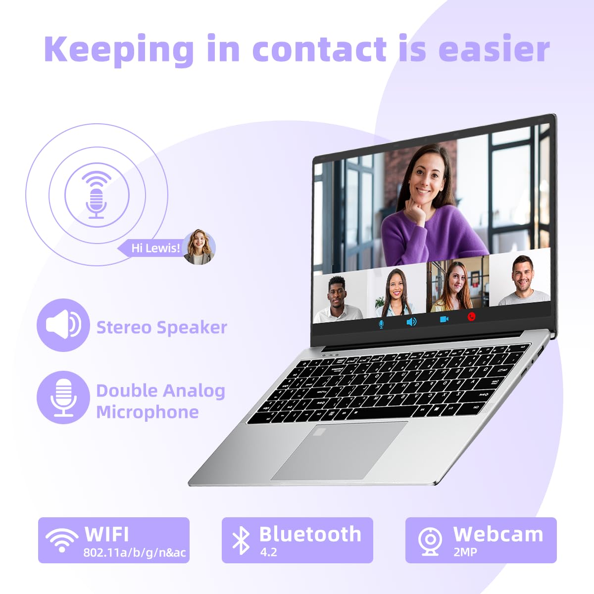 AIERXUAN 15.6" FHD IPS Laptop Computer, Windows 11 Laptops with 16GB RAM 512GB 4 Cores N5095, Fingerprint, Backlit Keyboard, Wi-Fi 5, BT4.2, Numpad, for Business and Students