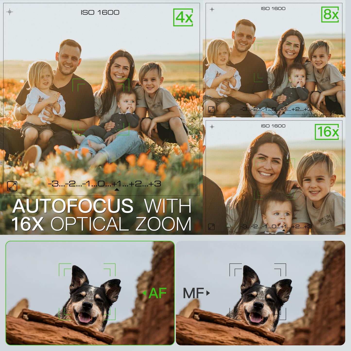 Cameras for Photography - 5K Digital Cameras with 180°Flip Screen, 64MP Vlogging Camera for YouTube, 16X Optical Zoom Shoot Fotograficas, 58mm UV Lens,2 Batteries