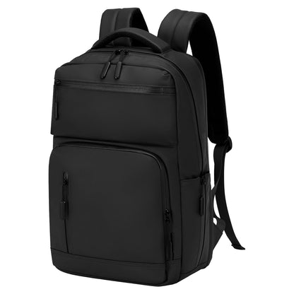 SUIKIHUM Waterproof Laptop Backpack for Men & Women, Flight Approved Anti-Theft Daypack with 15.6-inch Laptop Sleeve (Black)