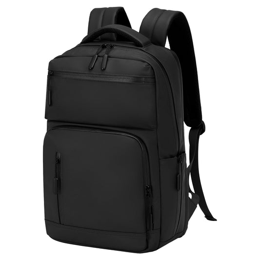 SUIKIHUM Waterproof Laptop Backpack for Men & Women, Flight Approved Anti-Theft Daypack with 15.6-inch Laptop Sleeve (Black)
