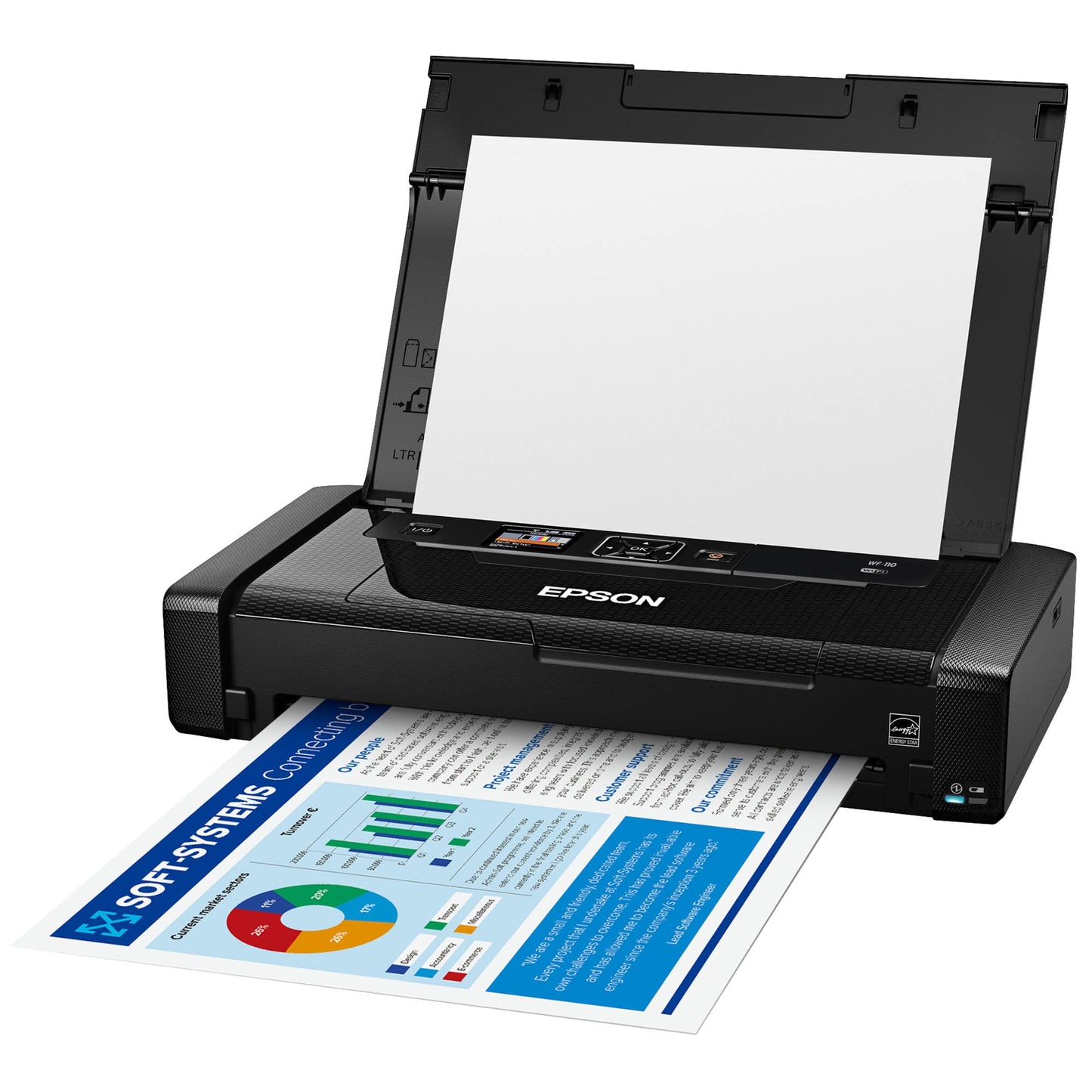 🔋✨ Impresora Móvil Epson WF-110 — Compacta, Inalámbrica y Profesional