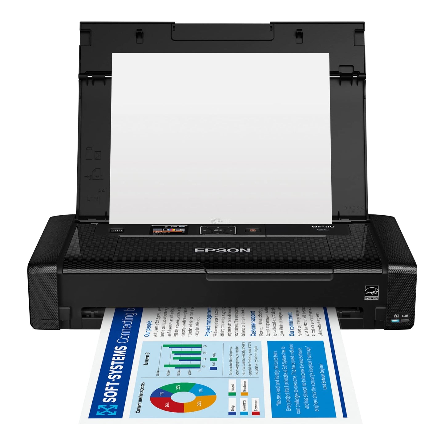 🔋✨ Impresora Móvil Epson WF-110 — Compacta, Inalámbrica y Profesional
