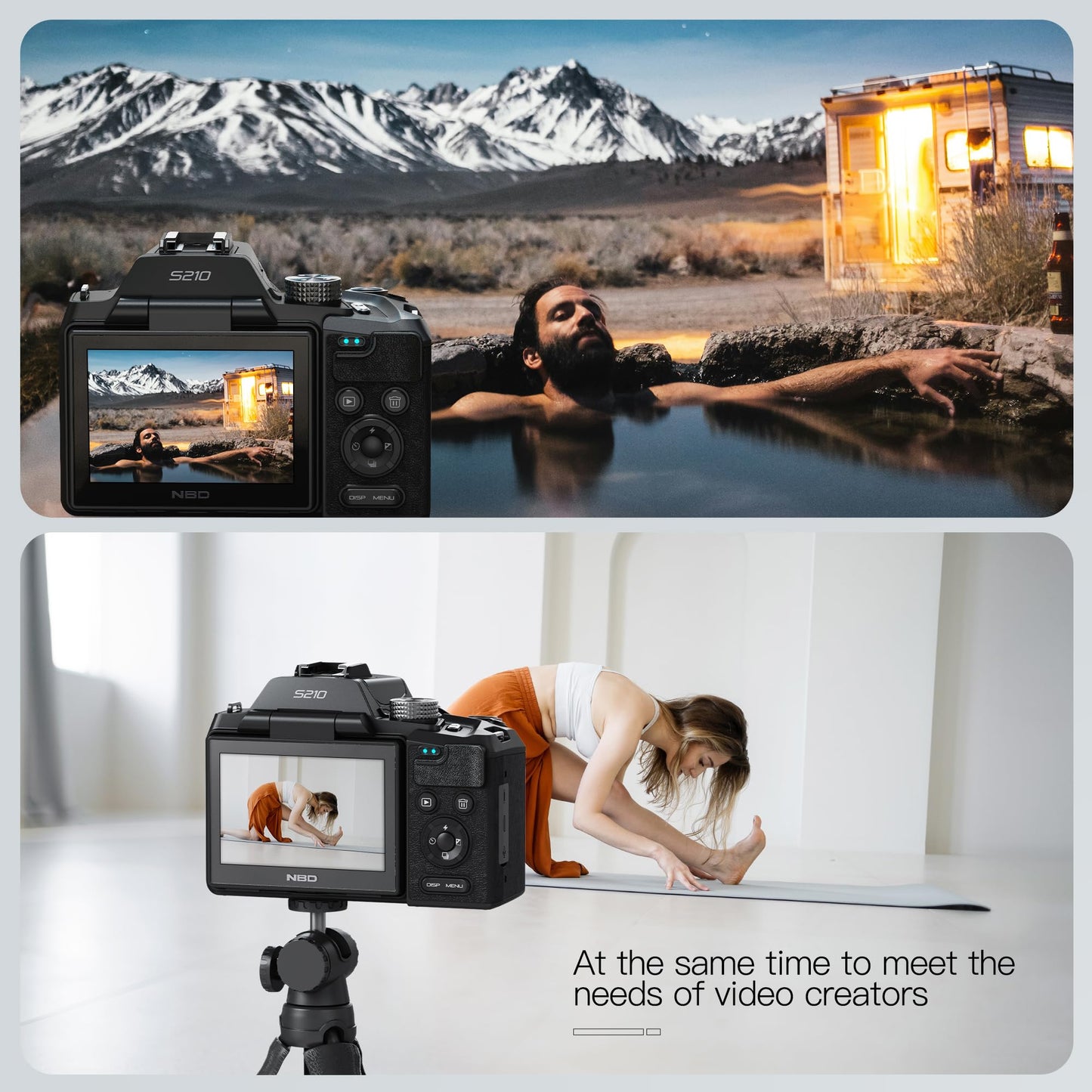 Cameras for Photography - 5K Digital Cameras with 180°Flip Screen, 64MP Vlogging Camera for YouTube, 16X Optical Zoom Shoot Fotograficas, 58mm UV Lens,2 Batteries