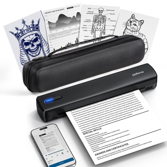 🖨️ Impresora térmica portátil POLONO D810 – Sin tinta, inalámbrica y lista para viajar